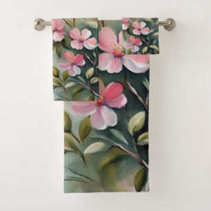 Sucursal floreciente 2 toallas de baño