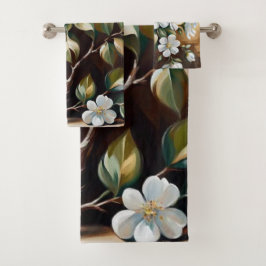 Sucursal floreciente 5 toallas de baño