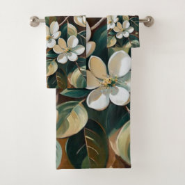 Sucursal floreciente 7 toallas de baño