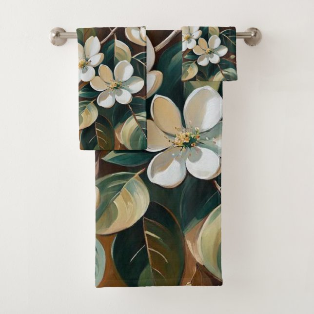 Sucursal floreciente 7 toallas de baño (In situ)