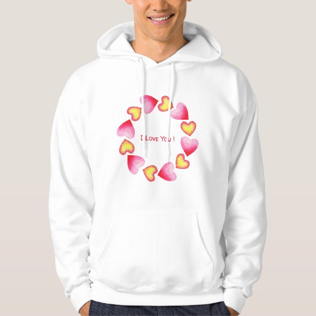 Sudadera С Romántico te amo El día de San Valentín (Anverso)