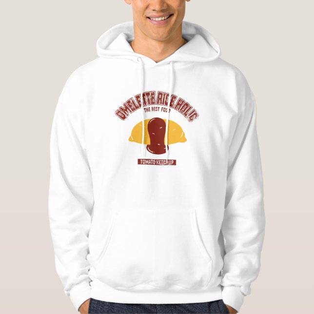SUDADERA オムライス（カレッジ風イラスト） (Anverso)