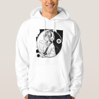 SUDADERA 水彩画風_ヘッドホン女子2