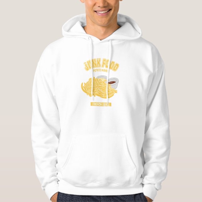 SUDADERA 細細フライドポテト（カレッジ風イラスト (Anverso)