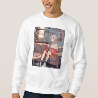 Sudadera 雰囲気のいいカフェスウェット|寿司娘 GenerativeAI