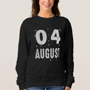Sudadera 04 Aniversario Fiesta Ocasiones Especiales Para