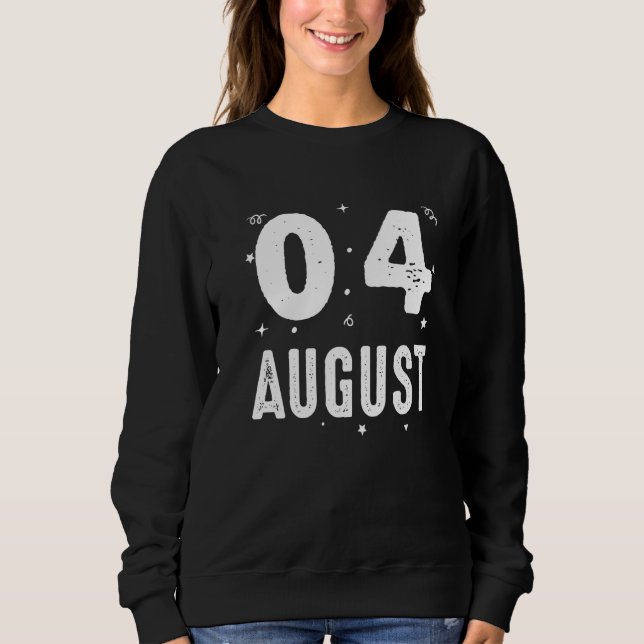 Sudadera 04 Aniversario Fiesta Ocasiones Especiales Para (Anverso)