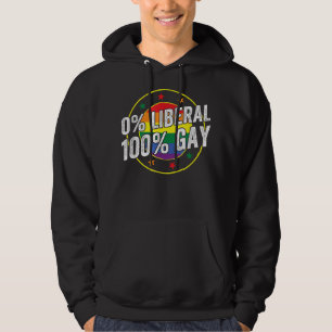 Sudadera 0 Diseño liberal 100 LGBT gay para conservadores