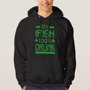 Sudadera 0 Irlandés 100 Borracho St. Patrick's Drinking