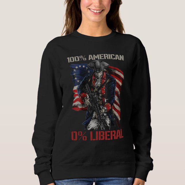 Sudadera 0 Liberal Republican 2nd Amendment Guns Joke (Anverso)