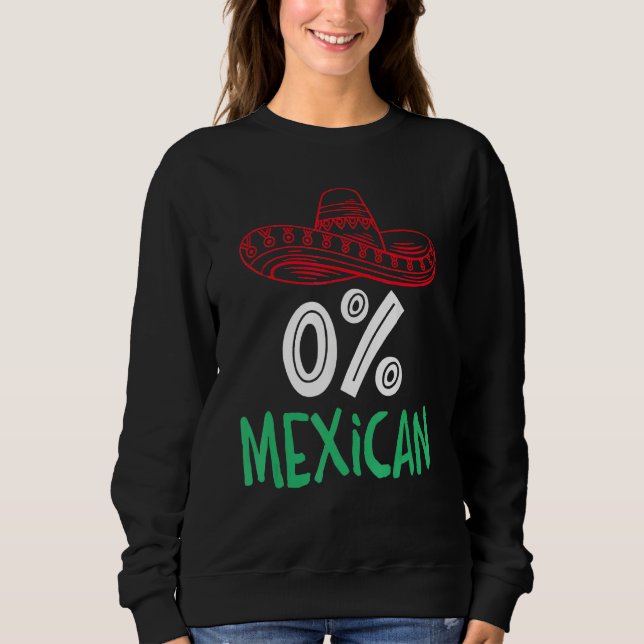 Sudadera 0 Mexican With Sombrero And Mustache For Cinco de  (Anverso)