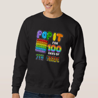 Sudadera 100º día de la escuela Pop It 100 días de 7º grado