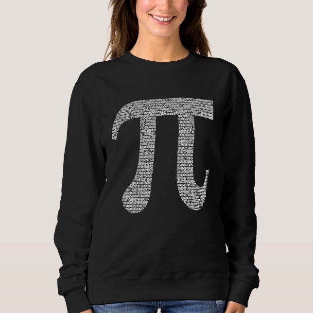 Sudadera 10000 Digits Pi Day Sign Math  Mathematics Nerd Ge (Anverso)