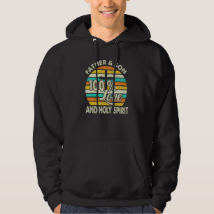 Sudadera 100 Amo Padre Hijo y Espíritu Santo Biblia