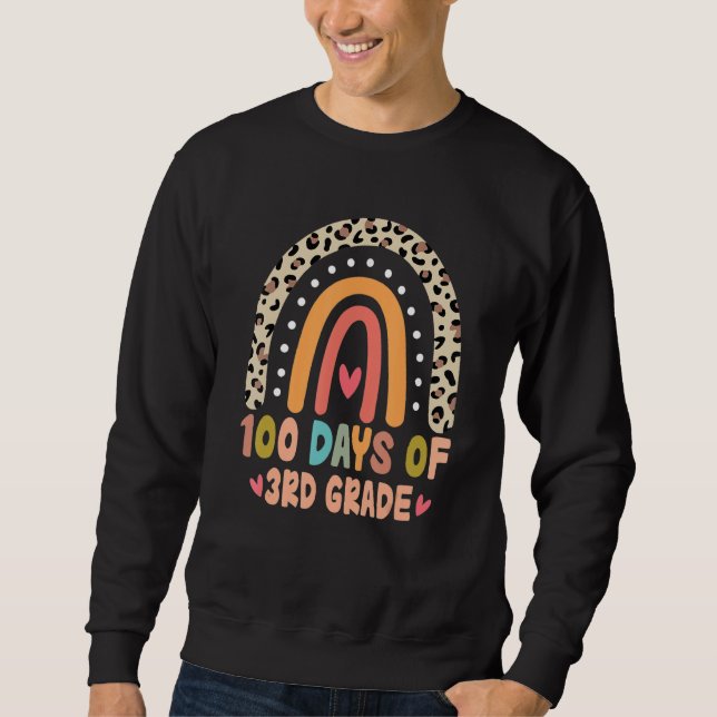 Sudadera 100 Days Of 3rd Grade Smarter Rainbow 100th Day Of (Anverso)