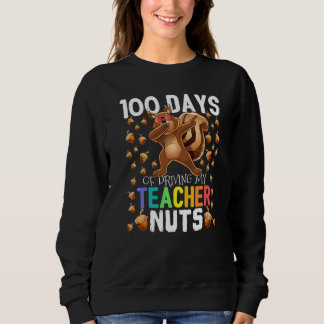 Sudadera 100 Days of Driving My Teacher Nuts Dabbing Squirr