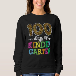 Sudadera 100 Days Of Kindergarten Shirt, Kid Boy Girl Teach