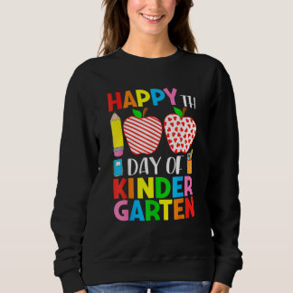 Sudadera 100 Days Of Kindergarten Teacher & Student Hearts 