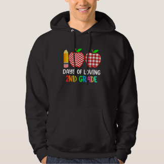 Sudadera 100 Days of Loving 2nd Grade Second Grade Teacher 