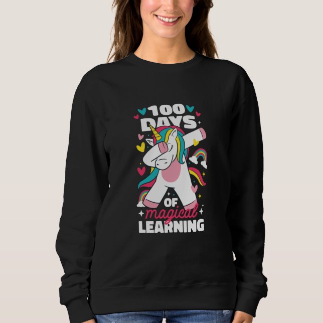 Sudadera 100 days of magical learning (Anverso)