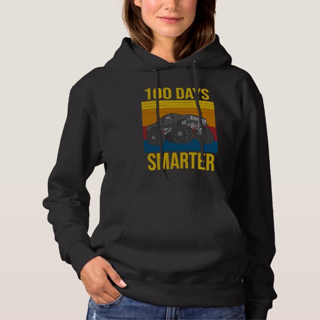 Sudadera 100 Days of School 100th Day 100 Days Smarter Mons (Anverso)