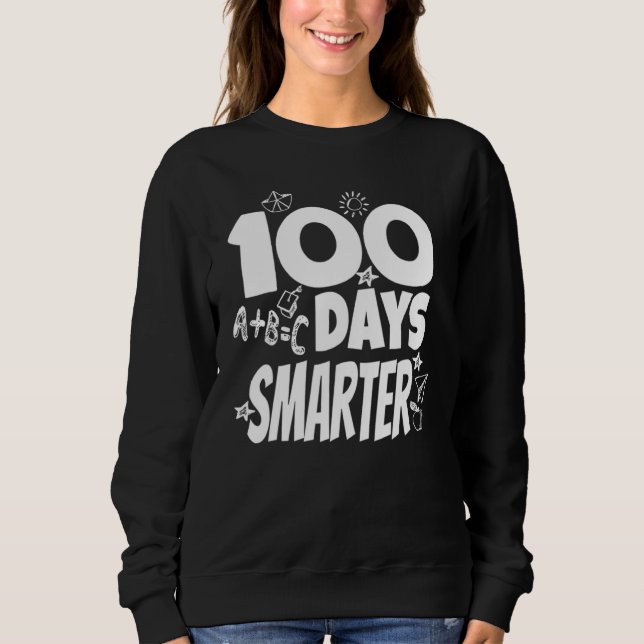 Sudadera 100 Days Of School 100th Day Smarter Youth Toddler (Anverso)