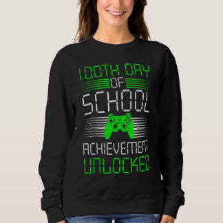 Sudadera 100 Days Of School Achievement Unlocked Video Game