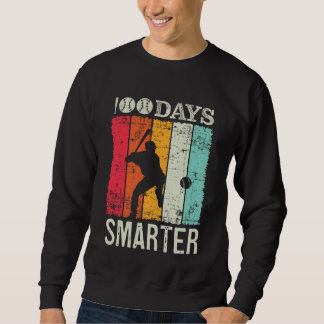 Sudadera 100 Days Of School Baseball Boy Fun Celebration St