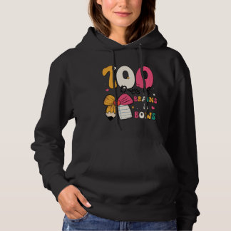 Sudadera 100 Days of School Brains and Bows 100th Day of Sc