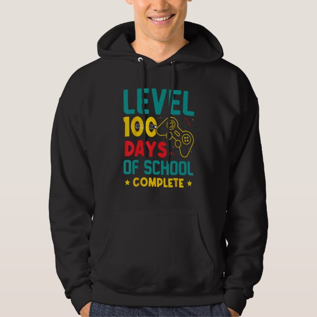 Sudadera 100 Days Of School Complete Level Complete (Anverso)