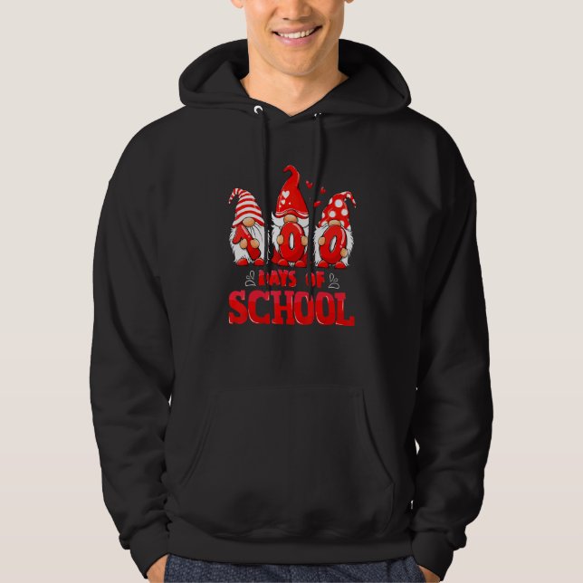 Sudadera 100 Days Of School Cute Gnomes Virtual Learning Te (Anverso)