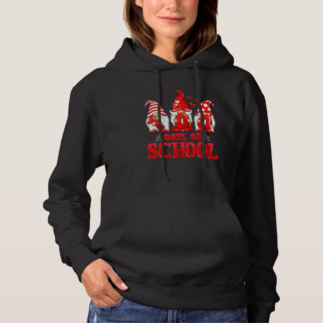 Sudadera 100 Days Of School Cute Gnomes Virtual Learning Te (Anverso)