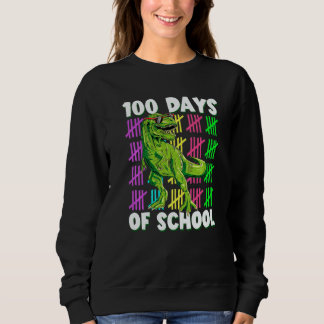 Sudadera 100 Days of School Dino Dinosaur rex 100 Days Smar
