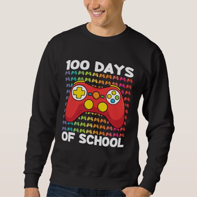 Sudadera 100 Days of School Gamer Boy Costume Outfit Game C (Anverso)