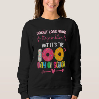 Sudadera 100 Days Of School Kindergarten Donut For Students