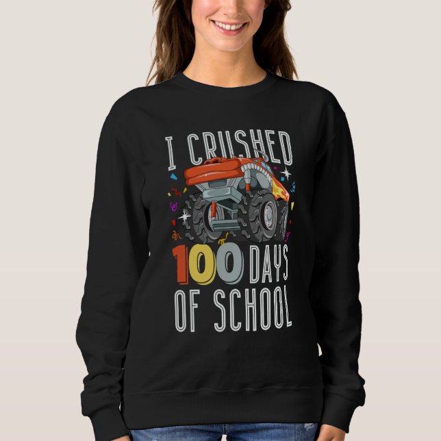 Sudadera 100 Days of School Monster Truck 100th Day of Scho (Anverso)