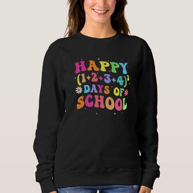 Sudadera 100 Days Of School Shirt Math Equation Middle Scho (Anverso)