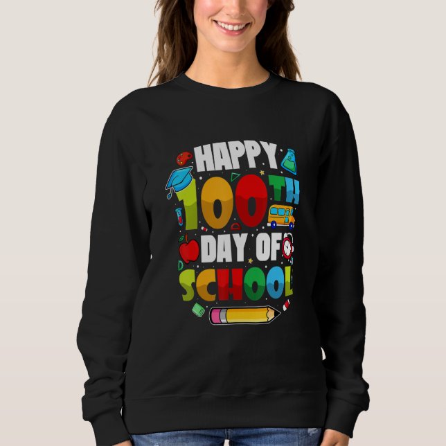 Sudadera 100 Days Of School Students Teachers 2023 Boys Gir (Anverso)