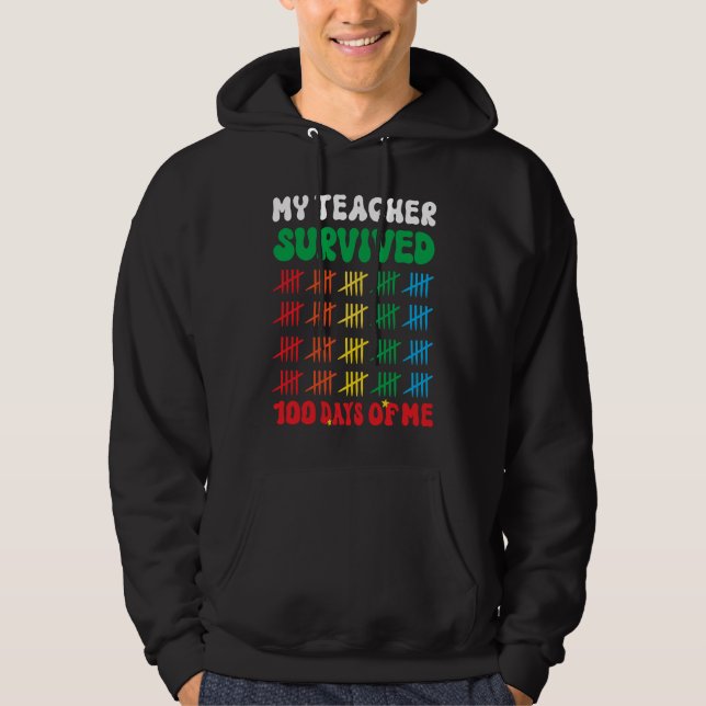 Sudadera 100 Days of School Teachers Kids 100th Day of Scho (Anverso)