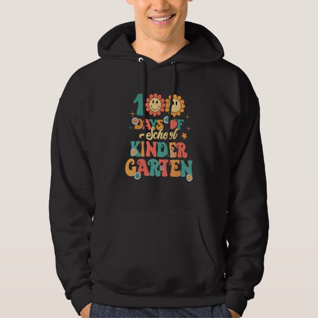 Sudadera 100 Days Of School Teachers Women Girls Happy 100t (Anverso)
