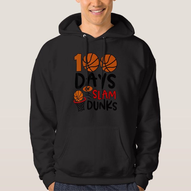 Sudadera 100 Days of Slam Dunks Basketball  100th Day of Sc (Anverso)