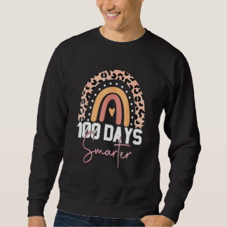 Sudadera 100 Days Smarter Happy 100th Day Of School Rainbow