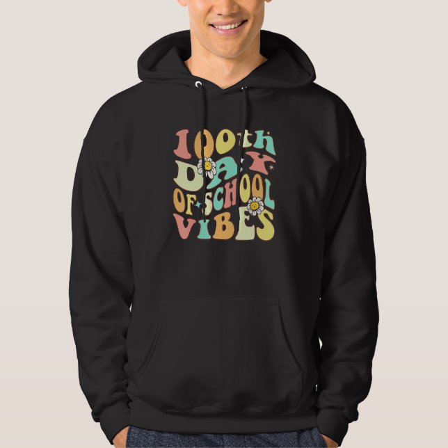 Sudadera 100 Days Smarter Happy 100th Day Of School Teacher (Anverso)