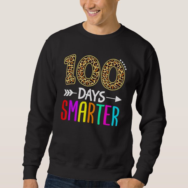 Sudadera 100 Days Smarter Kindergarten Child 100th Day Of S (Anverso)