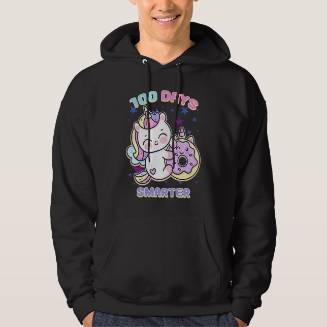 Sudadera 100 Days Smarter Magical Learning Unicorn with Don (Anverso)