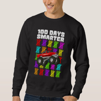 Sudadera 100 Days Smarter Monster Truck Shirt Boy 100th Day
