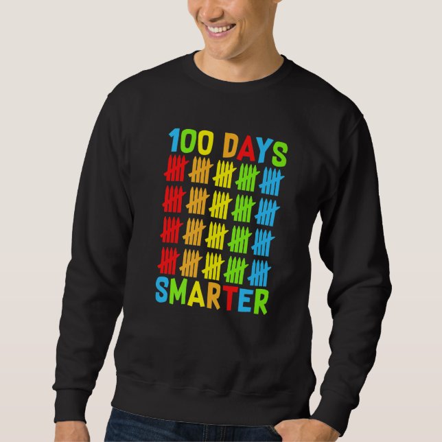 Sudadera 100 Days Smarter Teachers Kids Child Happy 100 Day (Anverso)