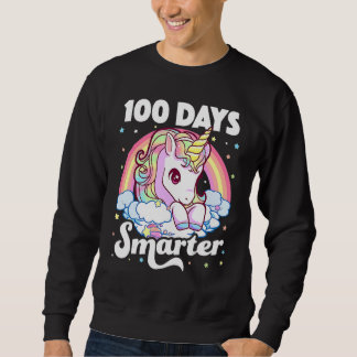 Sudadera 100 Days Smarter Unicorn Girls Teacher 100th Day O