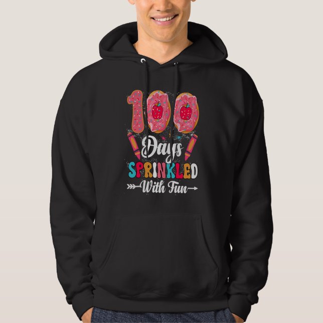 Sudadera 100 Days Sprinkled With Fun  Cut Donuts 100 Days o (Anverso)