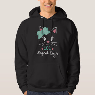 Sudadera 100° Día de la Escuela Gato Gatito Gatito 100 días